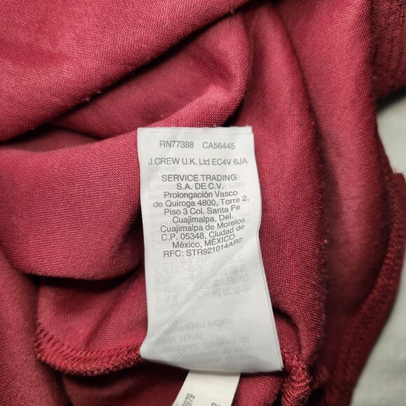 Madewell Texture & Thread Crepe Wrap Top Women’s Red Long Sleeve Tie Front S - Picture 8 of 9